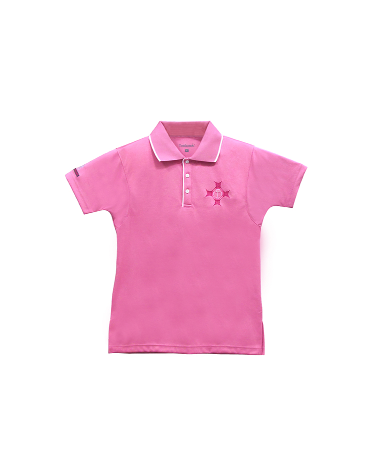 メンズポロシャツ　ピンク4サイズ