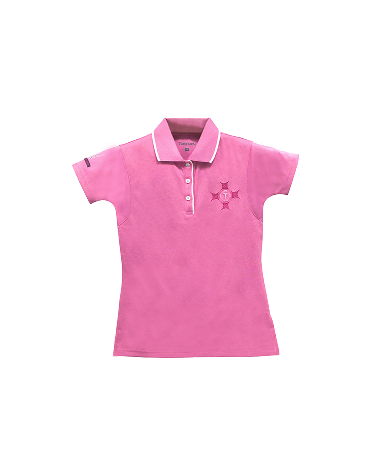 レディースポロシャツ　ピンク4サイズ